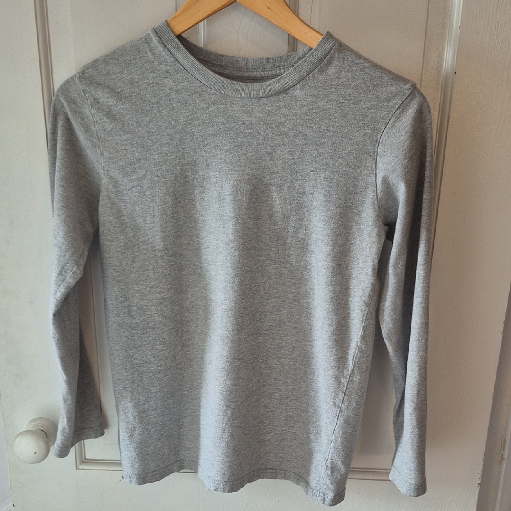 Place Heather Gray Long Sleeve Kids Tee